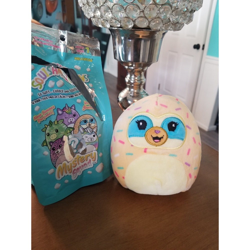 Squishmallows 2020 5" Scented Mystery Squad Series 1 Sloth Sprinkles Plush Toy